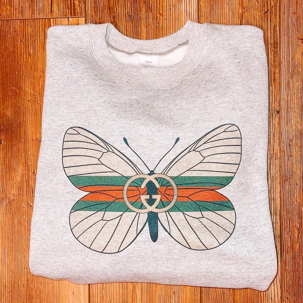 Butterfly crewneck